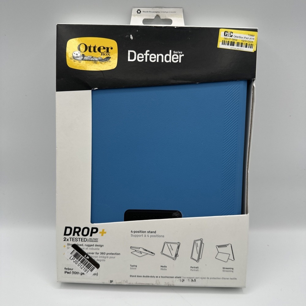 Otterbox Defender Case for iPad 10th Gen, iPad A16, 11th Gen - Aqua Explorer NEW